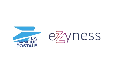 Banque postal and ezyness logo