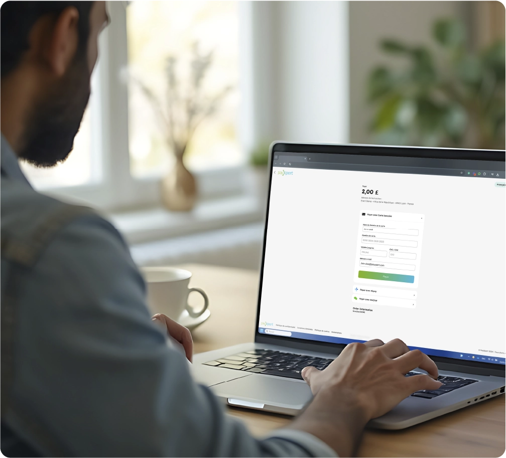 Online payment page designed to convert